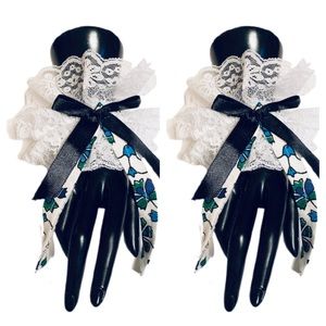 Handmade Lace Cuffs Matching Set